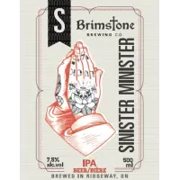 Brimstone Brewing Sinister Minister IPA