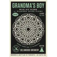 Bellwoods Brewery Grandma's Boy - Niagara Shiro Plums (2018)