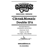 Salden's Brewery Citra & Mosaic Double IPA