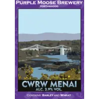 Bragdy Mŵs Piws (Purple Moose Brewery) Cwrw Menai
