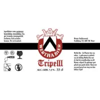 Weerter Stadsbrouwerij Wertha Bier Tripelll