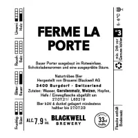 Blackwell Brewery Ferme La Porte