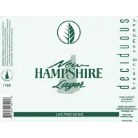 Deciduous Brewing Company New Hampshire Lager