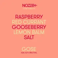 NOZIB Special Brews Goseteria #5 Raspberry + Red Currant + Gooseberry + Lemon Balm + Salt