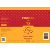 L'Ironie du 13 - Brasserie Artisanale Où Est Scott?