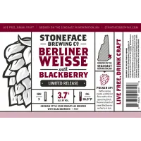 Stoneface Brewing Company Berliner Weisse - Blackberry