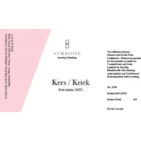 Symbiose Brewing / Blending Kers / Kriek 19/01