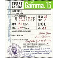 Szent András Sörfőzde TesztAndrás Gamma.15