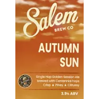Salem Brew Co. Autumn Sun