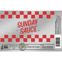 Stoneface Brewing Company Sunday Sauce