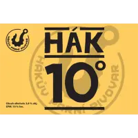 Hákův parní pivovar Hák 10°