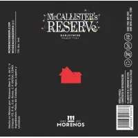 Casa Cervecera Morenos McCallister's Reserve