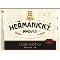 Heřmanický Pivovar Jedenáctka Tmavý ležák 11%