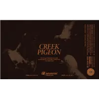 Perennial Artisan Ales Creek Pigeon