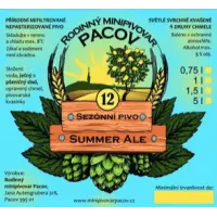 Pivovar Pacov Summer Ale 12°