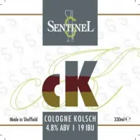 Sentinel Brewing Ck Cologne Kolsch