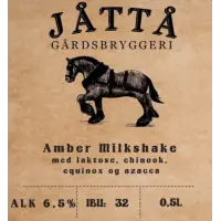 Jåttå Gårdsbryggeri Amber Milkshake
