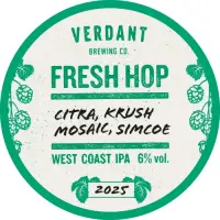 Verdant Brewing Co Fresh Hop 2025 (Citra, Krush, Mosaic, Simcoe)