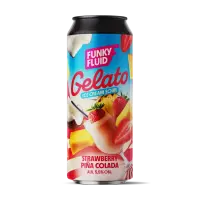 Funky Fluid Gelato: Strawberry Piña Colada
