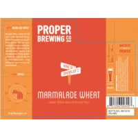 Proper Brewing Company Marmalade Wheat