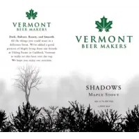 Vermont Beer Makers Shadows Maple Stout