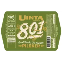 Uinta Brewing Company 801 Pilsner - Dry Hopped w/Galaxy & Simcoe