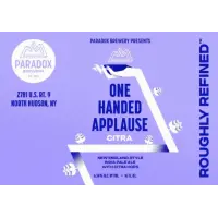 Paradox Brewery One Handed Applause - Citra