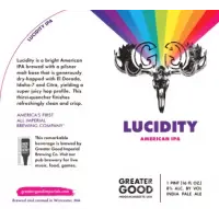 Greater Good Imperial Brewing Company Lucidity