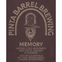 PINTA Barrel Brewing Memory 2024