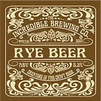 Incredible Brewing Co. Rye Beer