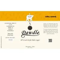 Cold Bear Brewing Company Dawdle Czech Style Pale Lager