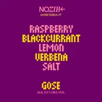 NOZIB Special Brews Goseteria #7 Raspberry + Blackcurrant + Verbena + Lemon + Salt