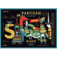 Partizan Brewing Saison Black - Saaz