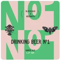 Blackjack Brew Co Drinking Beer No. 1