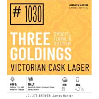 Joule's Brewery Three Goldings (Batch Beer #1030)