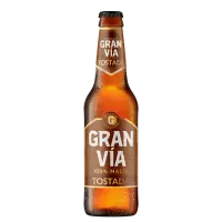 Cervezas Gran Vía 100% Malta Tostada