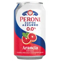 Birra Peroni Nastro Azzurro 0.0% Arancia Rossa