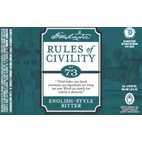 Dynasty Brewing Rules Of Civility #73 - English Bitter
