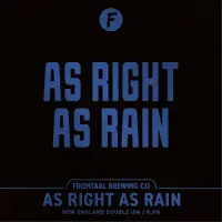 Brouwerij Frontaal As Right As Rain