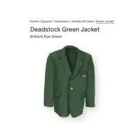 RAR Brewing Deadstock Green Jacket