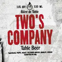 Yardley Brothers Brewing Two’s Company