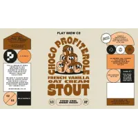 Play Brew Co Choco Profiterole French Vanilla Oat Cream Stout