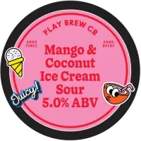 Play Brew Co Mango & Coconut Ice Cream Sour