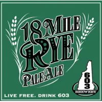 603 Brewery 18 Mile Rye Ale