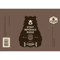 Microbrasserie L'Ours Brun Stout Impériale Russe