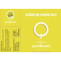 Brasserie des Quatre Pays Blonde Bio