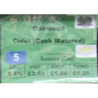 Oakwood Farm Cider & Perry Cider (Cask Matured) - Medium Dry