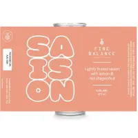 Fine Balance Brewing Company Saison with Red Dragonfruit & Lemon