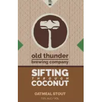 Old Thunder Brewing Sifting Through Coconut