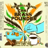 Eight & Sand Beer Company Chai Brass Pounder